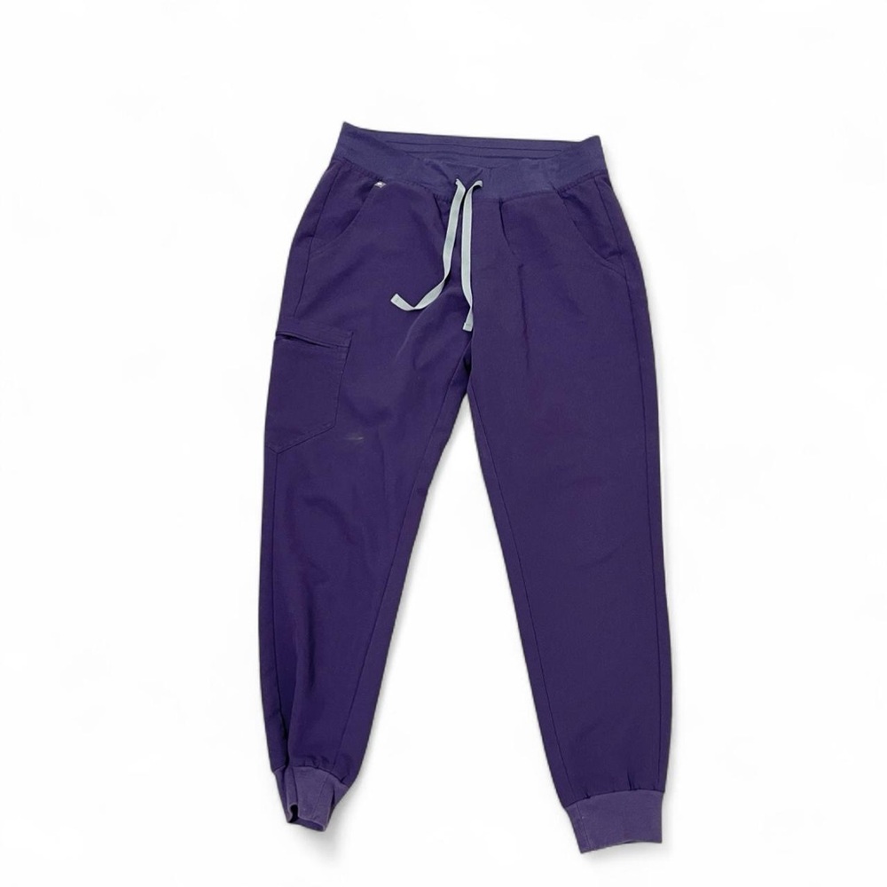 Figs size medium purple jam joggers